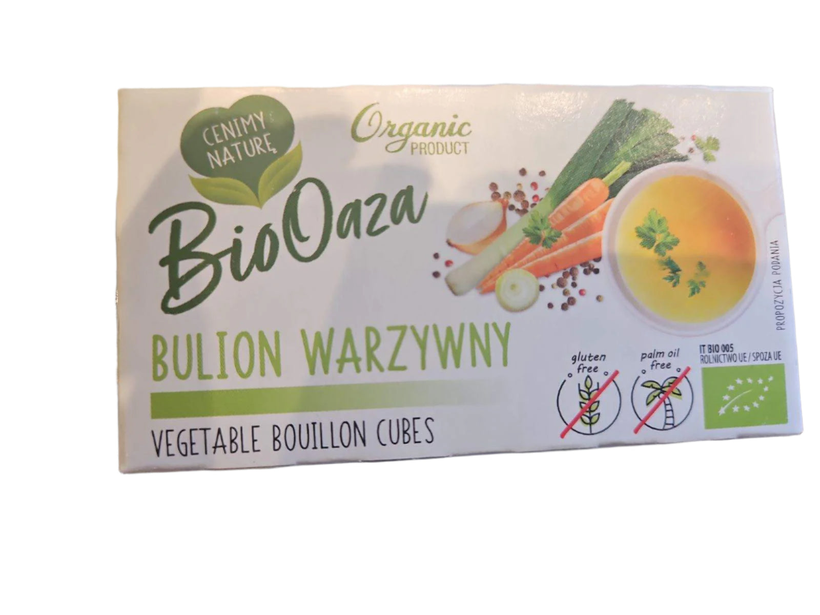 BULION WARZYWNY,ORGANIC, VEGETABLE BOULION CUBES,66G