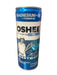 Oshee sports drink can on a wooden surface
