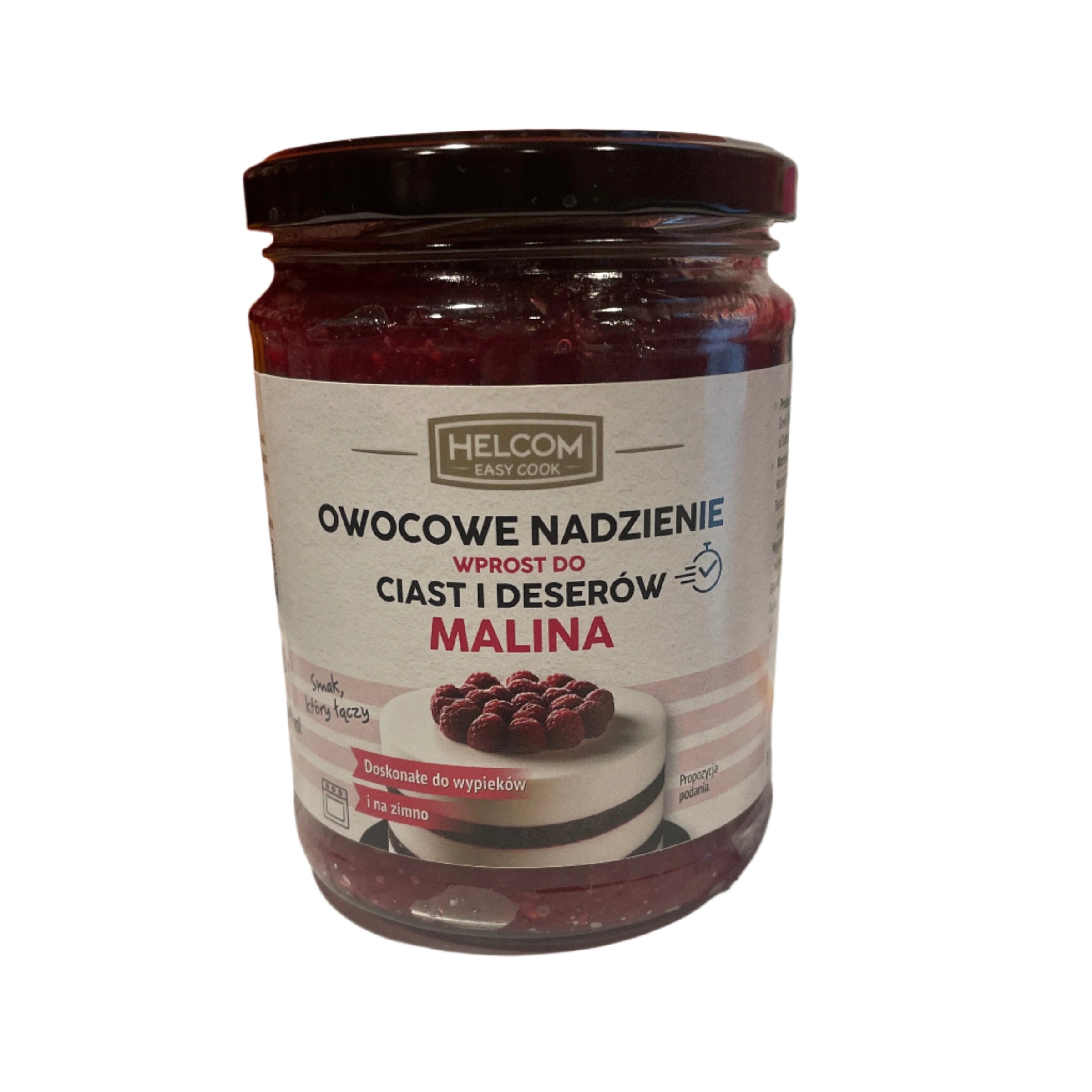 OWOCOWE NADZIENIE DO CIAST I DESERTOW,MALINA,HELCOM 550G, FRUIT FILLING FOR CAKES