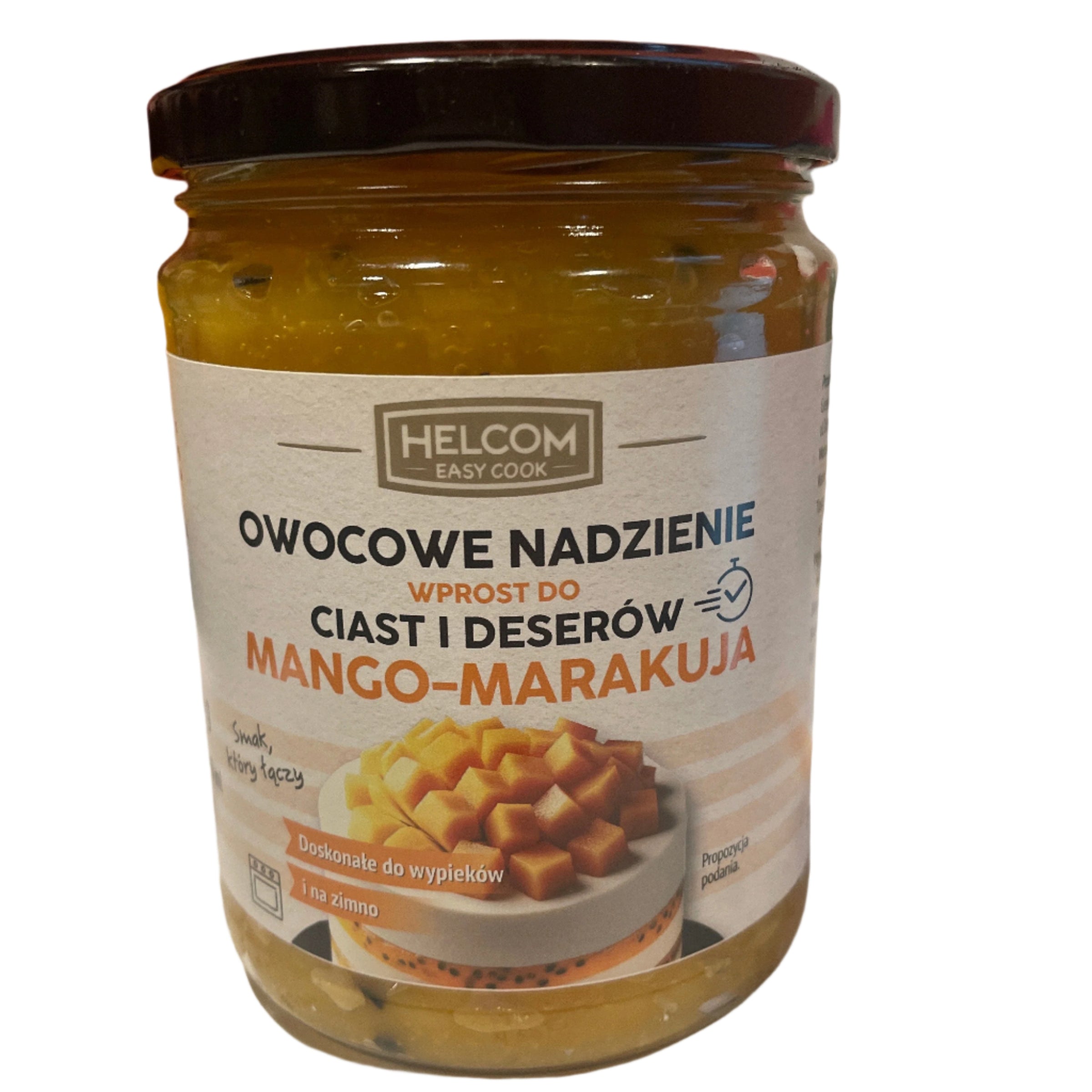 OWOCOWE NADZIENIE DO CIAST I DESERTOW,MANGO-MARAKUJA,HELCOM 550G, FRUIT FILLING FOR CAKES