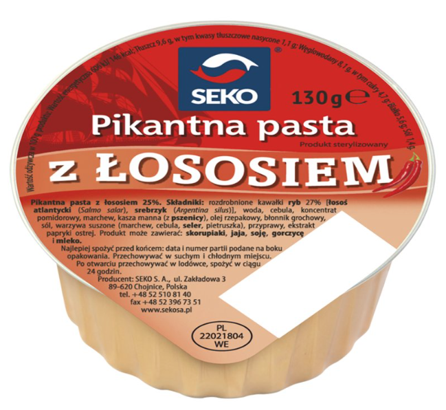 PIKANTNA PASTA Z LOSOSIEM, SPICY SALMON PATE, SEKO