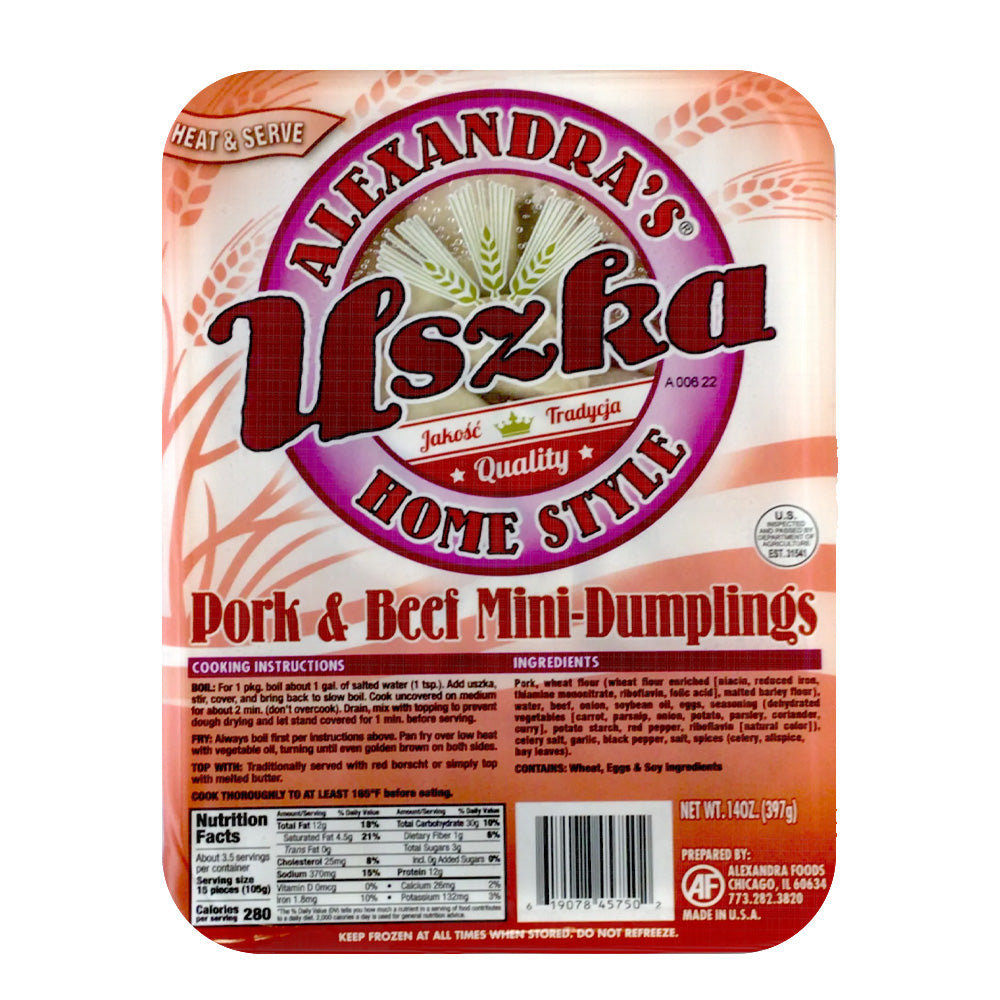 Uszka z Miesem, Pork And Beef Mini Dumplings