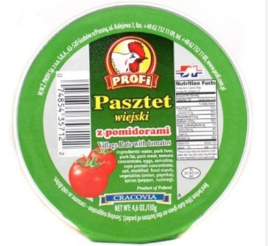 PROFI PATE WITH TOMATOES,PASZTET Z POMIDORAMI,130 G