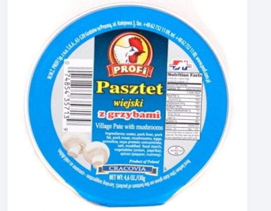 PROFI PATE WITH MUSHROOMS,PASZTET Z GRZYBAMI,130 G