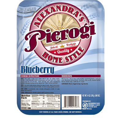 Pierogi z Jagodami, Blueberries Pierogi