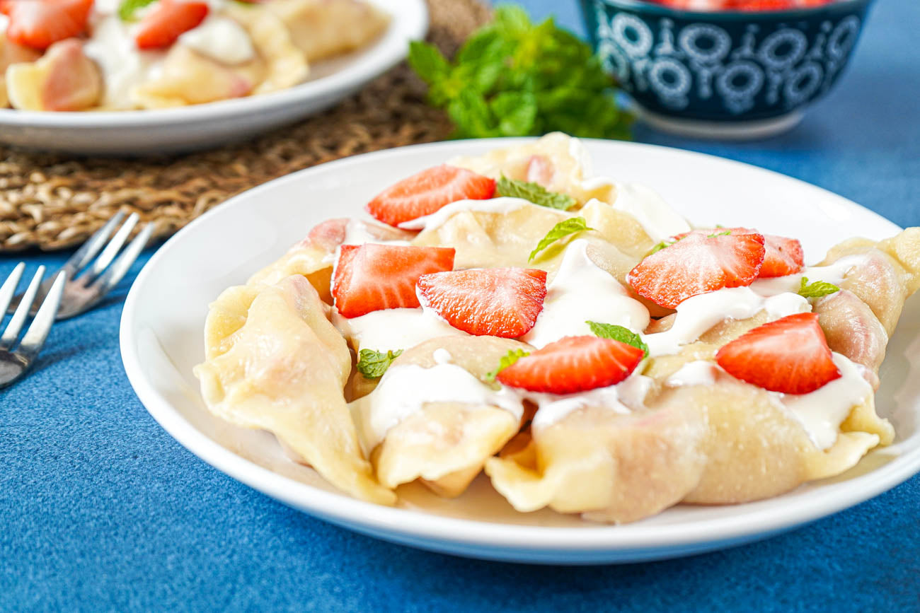Pierogi z Truskawkami, Strawberries Pierogi