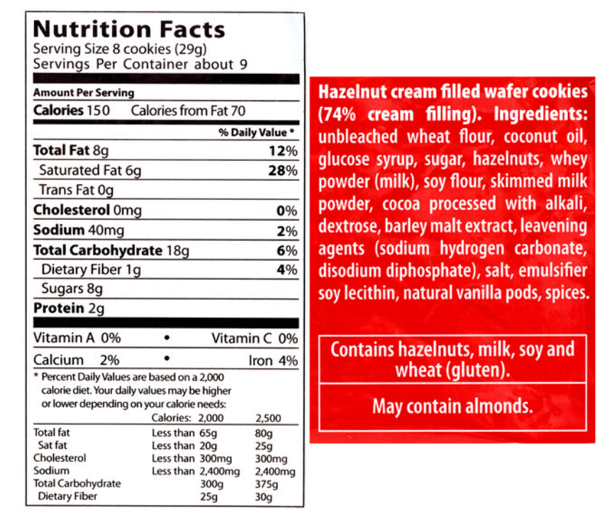 Loaker,Quadratini, Huzelnut in 8.8oz Bag