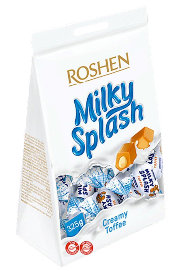 ROSHEN Creamy Toffee Candies Milky Splash , Ukraine, 150g