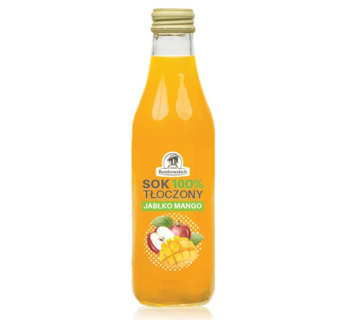 SOK JABLKO-MANGO, APPLE MANGO JUICE, Z DOMU REMBOWSKICH