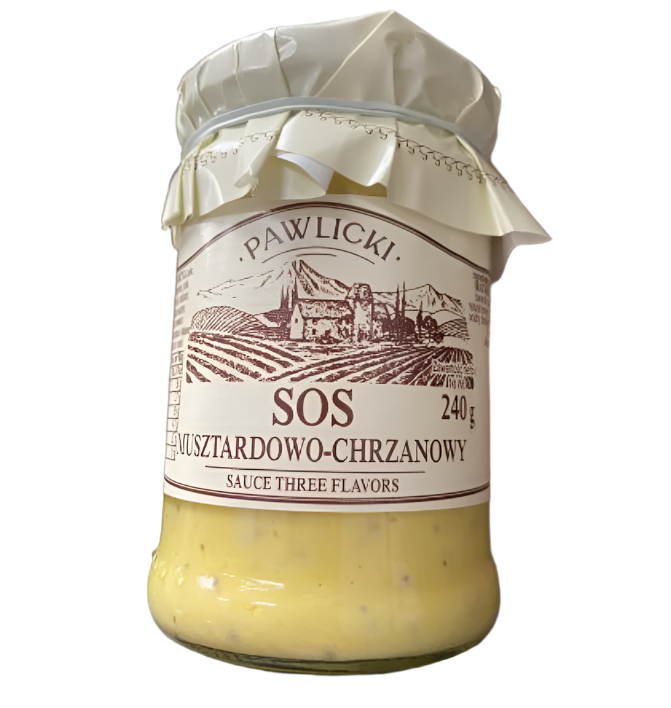 SOS MUSZTARDOWO-CHRZANOWY,HORSERADISH AND MUSTARD SAUCE,PAWLICKI