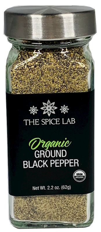 ORGANIC GROUND BLACK PEPPER, 2.2OZ