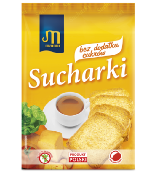 SUCHARKI BEZ CUKRU, RUSK BISCUIT WITHOUT SUGAR, MAMUT