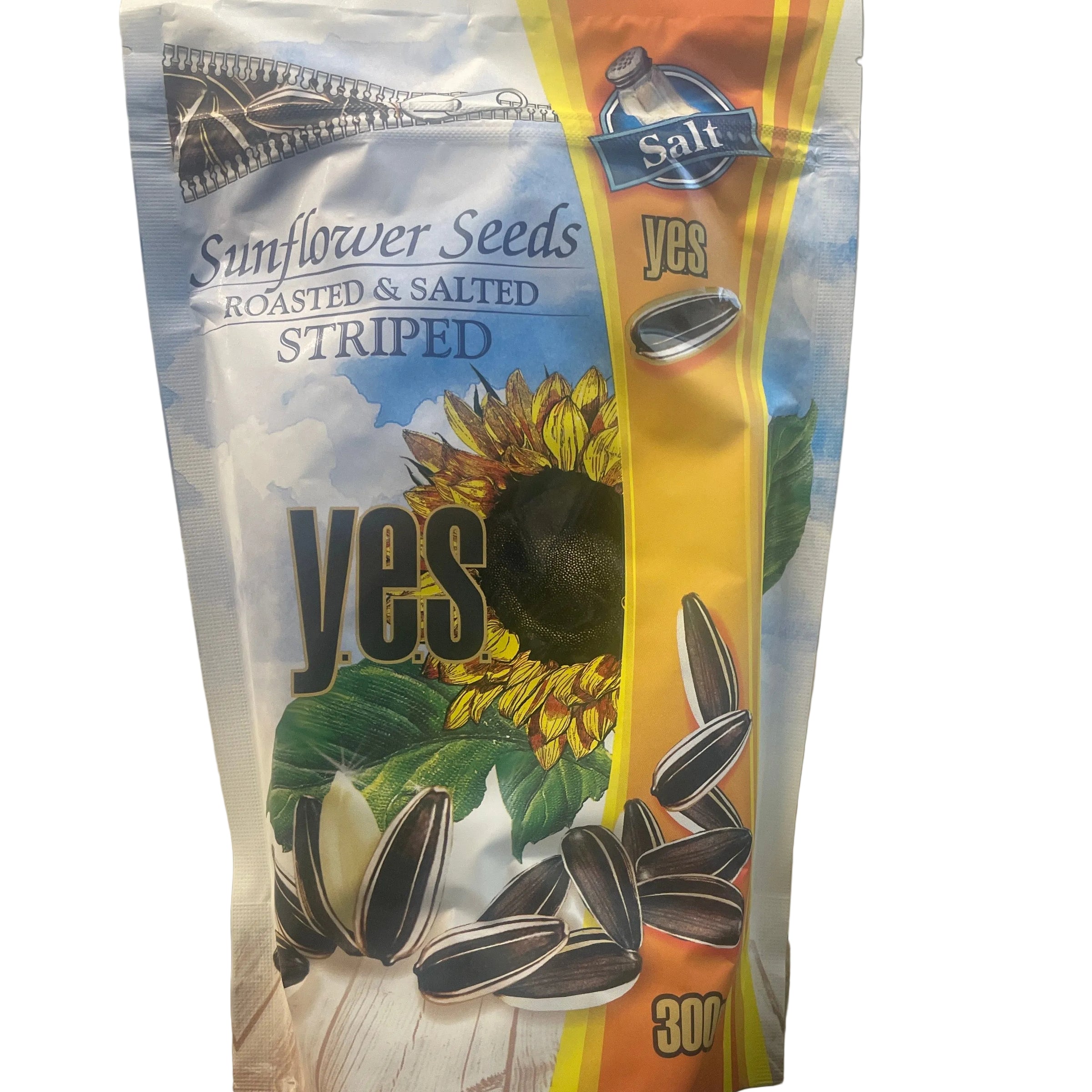 SUNFLOWER SEEDS ROASTED AND SALTED, STRIPED, 300G