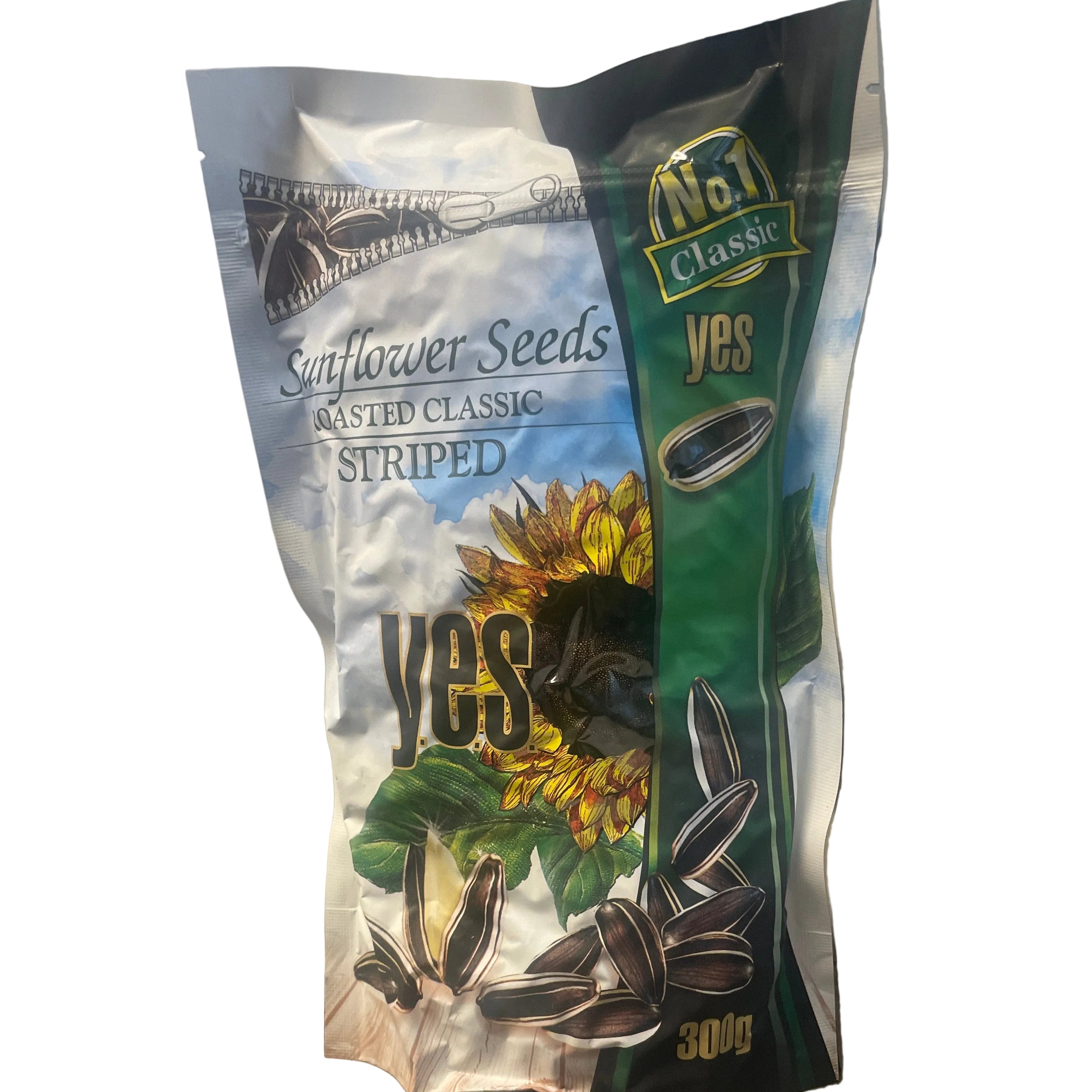 SUNFLOWER SEEDS ROASTED CLASSIC, STRIPED, 300G