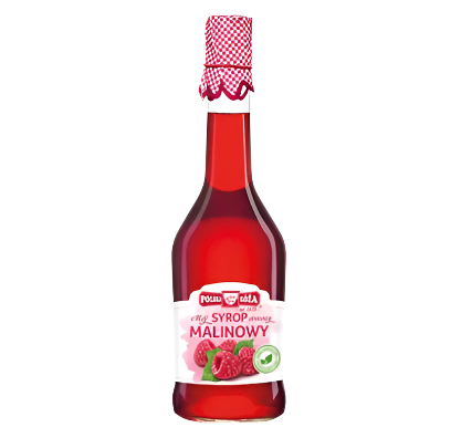 SYROP MALINOWY, RASPBERRY SYRUP,POLSKA ROZA, 500ML