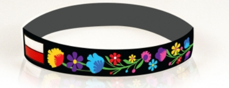 Polish folk silicone bracelet