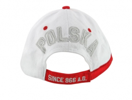 White baseball cap Poland POLSKA