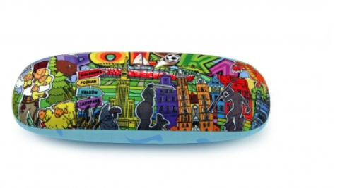 Glasses case, colorful Poland POLSKA