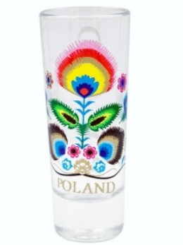 LUFA folk glass 65 ml - Poland flower
