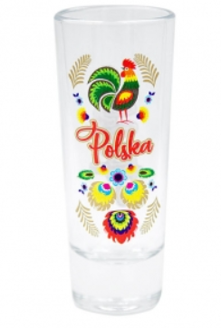 LUFA folk glass 65 ml - Poland flower