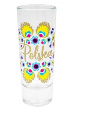 LUFA folk glass 65 ml - Poland flower