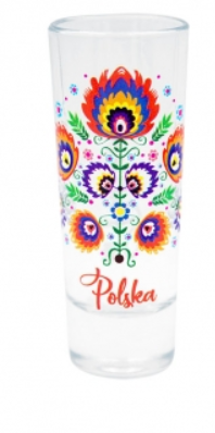LUFA folk glass 65 ml - Poland flower