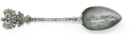 POLAND decorative metal spoon