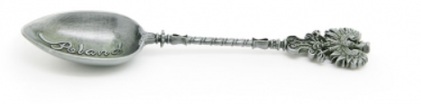 POLAND decorative metal spoon