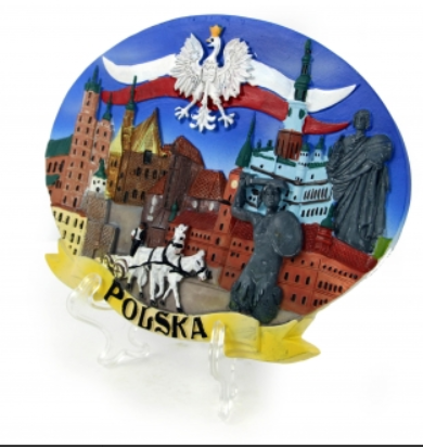 Painted plate, Polska