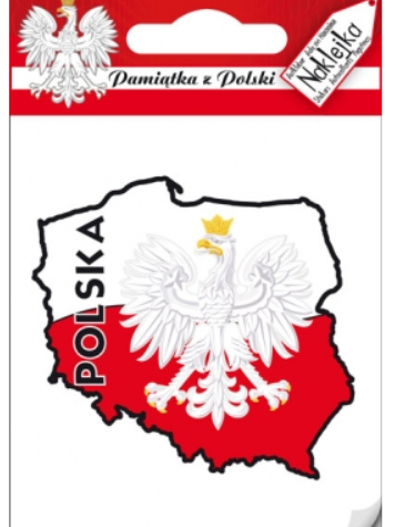 Sticker, Poland, Polska outline