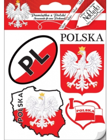 Stickers set Poland, Polska
