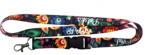 Lanyard Poland flowers, Polska