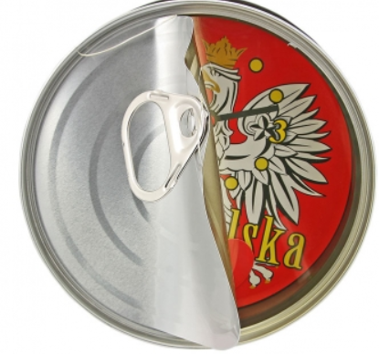 Clock in a large tin, Poland, Polska
