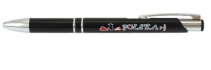 BLACK ballpoint pen, print Polska