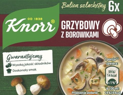 Mushroom Boulion, Knorr, Bulion grzybowy