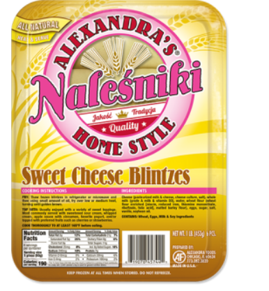 Nalesniki z serem, Blintzes with cheese