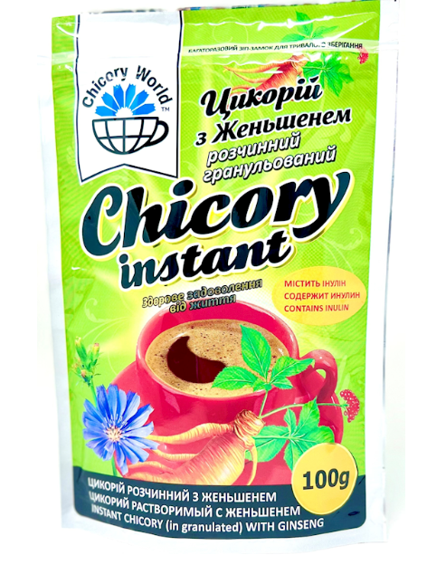 CHICORY WORLD INSTANT GRANULATED CHICORY WITH GINSENG 100G