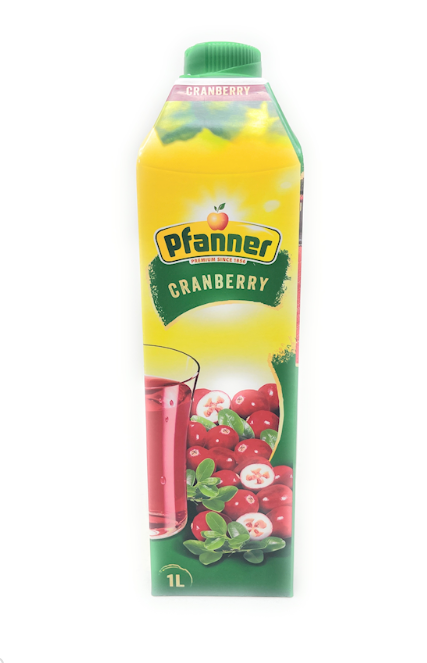 PFANNER AUSTRIAN CRANBERRY JUICE 1L