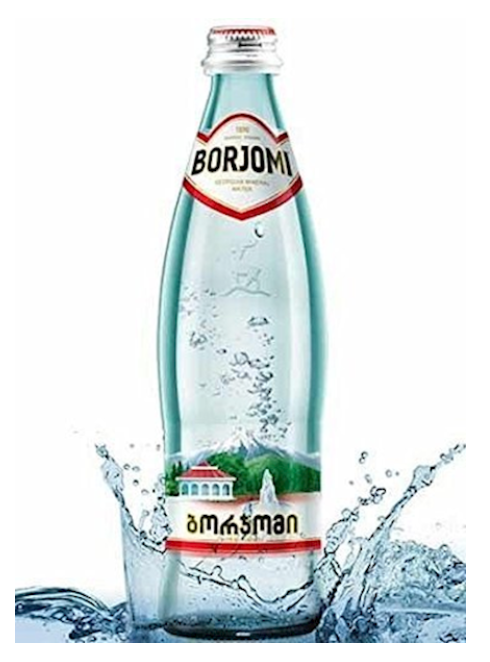 "BORJOMI" GLASS CARBONATED MINERAL WATER 0.5L Media 1 of 1