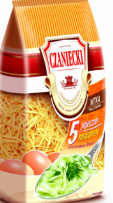 CZANIECKI NITKA WALCOWANA, 5-EGG ,PASTA, ROLLED RIBBON, 500G