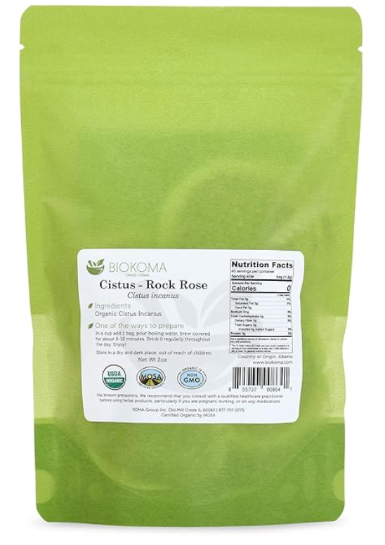 Cistus Incanus, Rock Rose, dried leaves,Biokoma