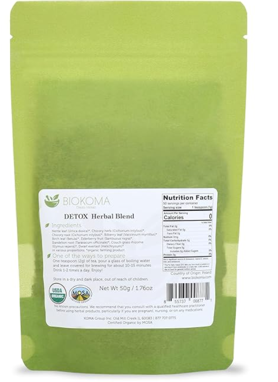 Detox,Herbal Blend, dried leaves, Biokoma