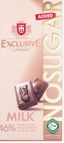 TaiTau No sugar added milk chocolate 46%