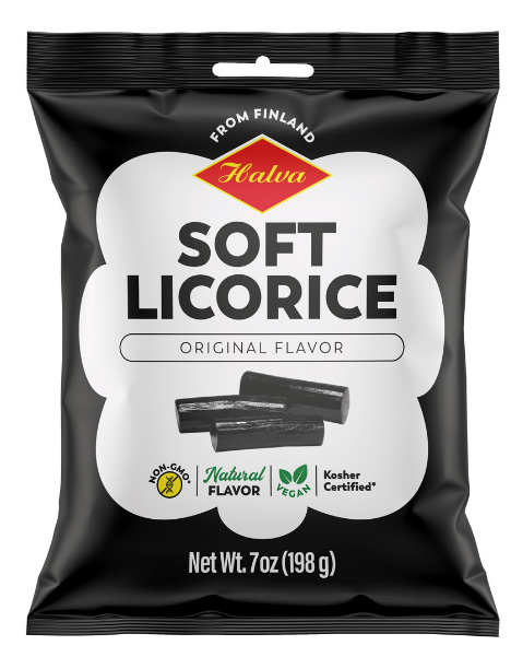 Halva European Style Black Licorice Bag