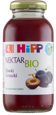 HIPP-BIO PLUM/PEAR,NEKTAR SLIWKI, GRUSZKI