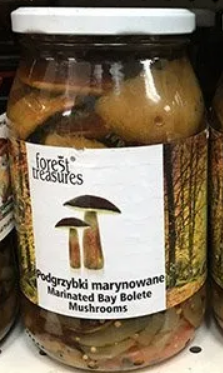 Podgrzybki marynowane, Marinated Bay Bolete Mushrooms, Forest treasures