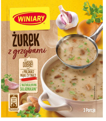 WINIARY ZUREK Z GRZYBAMI, SOUR SOUP WITH MUSHROOMS