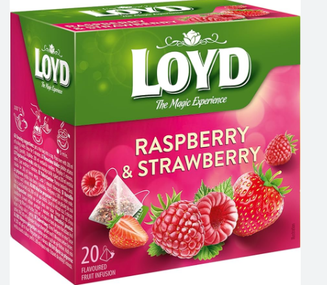 Loyd RASPBERRY & STRAWBERRY piramidka 40g