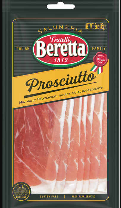 Ham Sliced Prosciutto 3oz "Beretta"