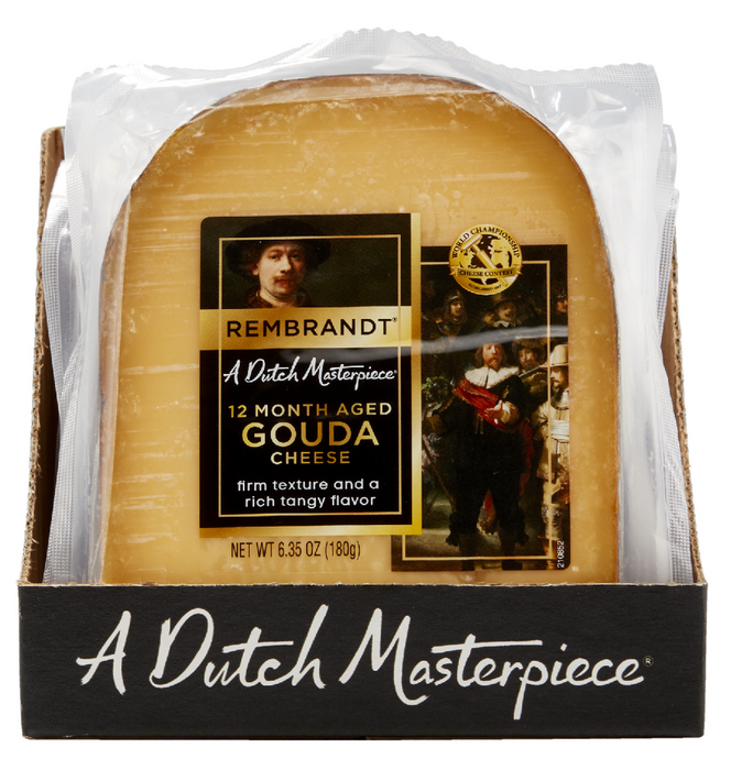 Cheese Gouda Rembrandt 180g Wedge, Denmark